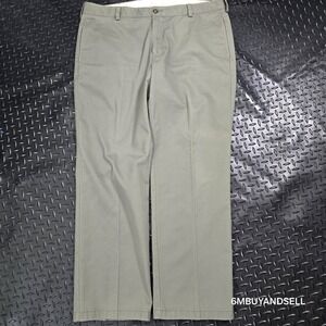 L.L. Bean‎ Men 38x30 Chino Pants Moss Green 100% Cotton Classic Standard Fit